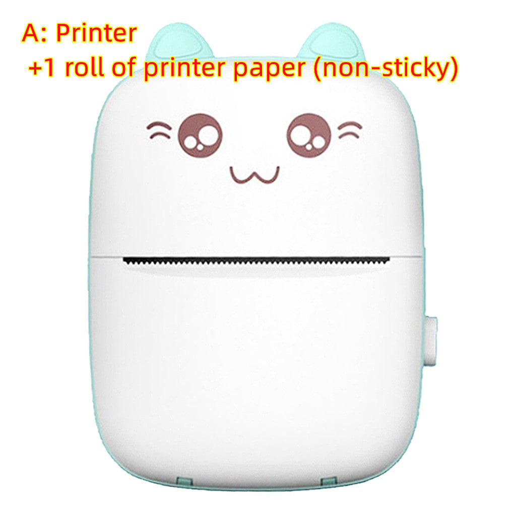 Mini Printer Portable Mini Bluetooth WiFi New Wrong Printer Mobile Phone Photo Title Note Hot Print Pocket Student Error Label Printer - Datsnake