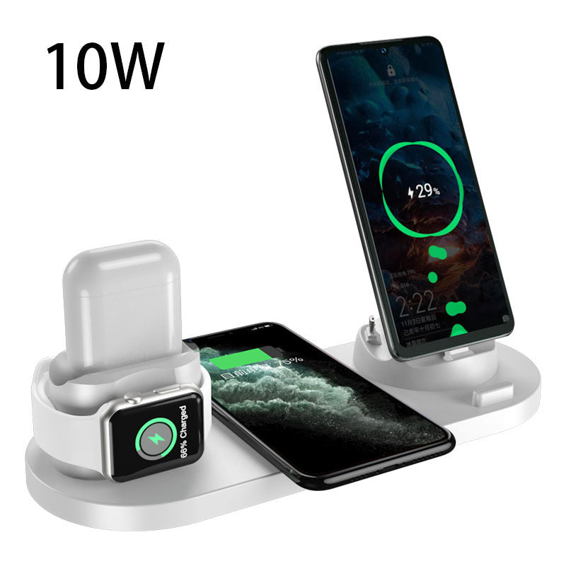 Wireless Charger For IPhone Fast Charger For Phone Fast Charging Pad For Phone Watch 6 In 1 Charging Dock Station - Datsnake