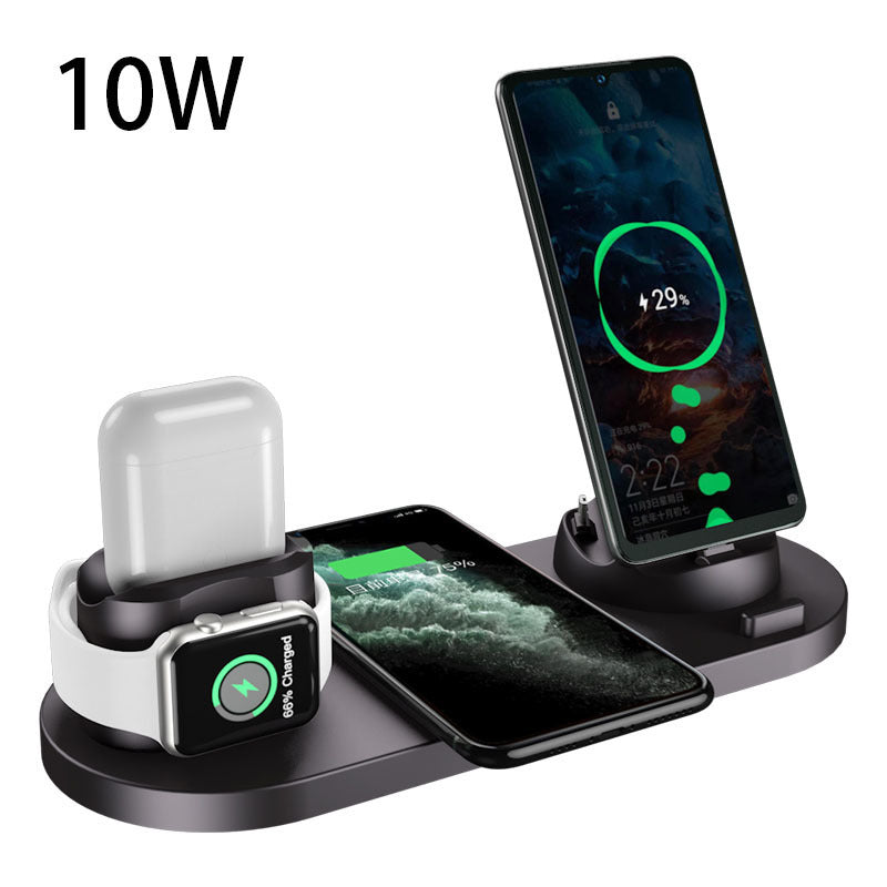 Wireless Charger For IPhone Fast Charger For Phone Fast Charging Pad For Phone Watch 6 In 1 Charging Dock Station - Datsnake