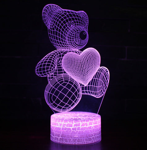 3D Lamp Acrylic USB LED Night Lights Neon Sign Lamp Xmas , Decorations For Home Bedroom Birthday Decor Valentines Day Gifts - Datsnake