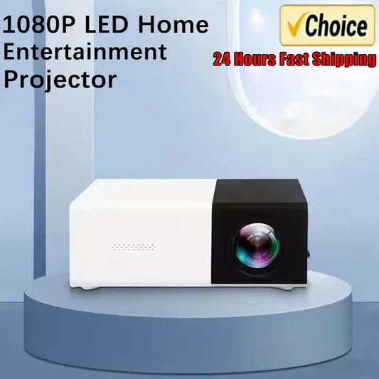 YG300 MINI Projector Portable Home Theater Smart TV Laser Beamer 3D Cinema LED Videoprojector for 4k 1080P Movie Via HD Port - Datsnake