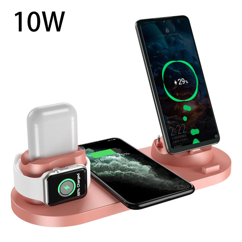 Wireless Charger For IPhone Fast Charger For Phone Fast Charging Pad For Phone Watch 6 In 1 Charging Dock Station - Datsnake