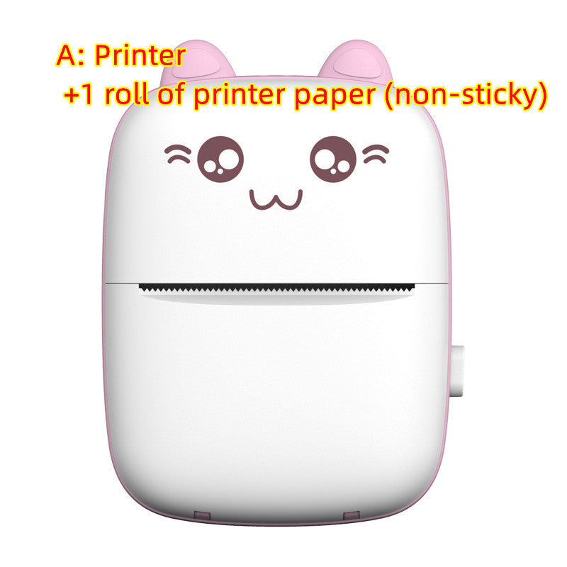 Mini Printer Portable Mini Bluetooth WiFi New Wrong Printer Mobile Phone Photo Title Note Hot Print Pocket Student Error Label Printer - Datsnake