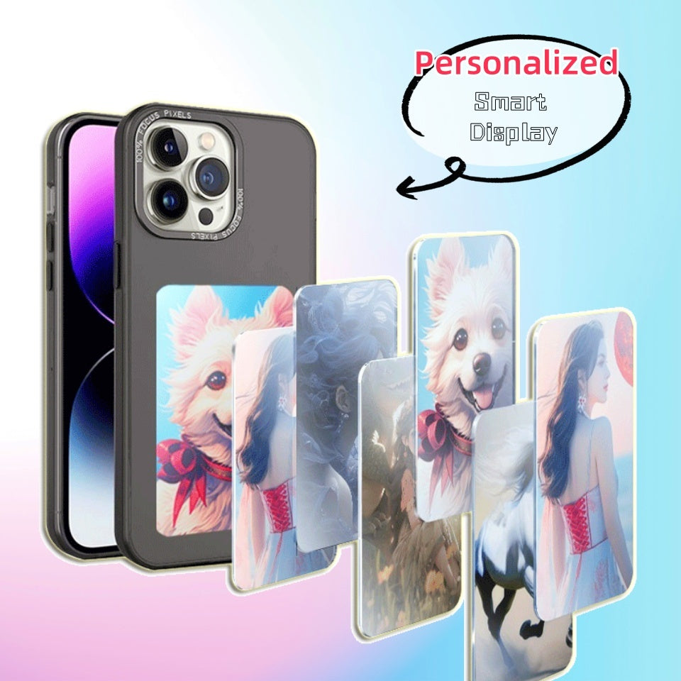 E-ink Screen Phone Case Unlimited Screen Projection Personalized Phone Cover Battery Free New Designer Luxury Phone Case - Datsnake